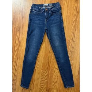 YMI Dark Blue Denim Mid Rise Skinny Jeans 28